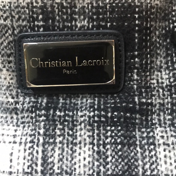 Christian Lacroix Plaid Tote w/Crossbody - Picture 2 of 8